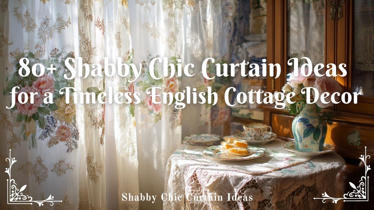 80+ Shabby Chic Curtain Ideas for a Timeless English Cottage Decor