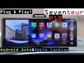 Seventour P10 - Plug &amp; Play Upgrade to Apple Carplay &amp; Android Auto with Built in Dash Cams!