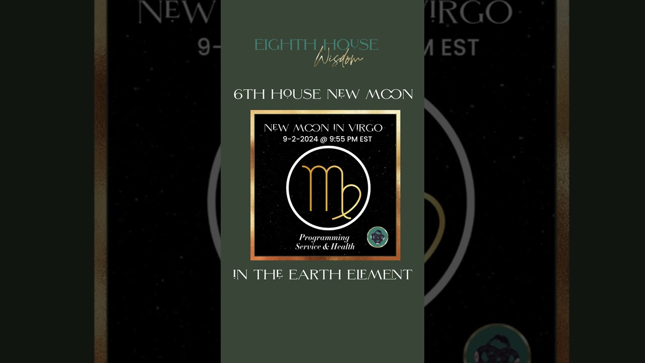 Virgo New Moon ♍️​​​​🌑​ Programming, Service & Health⁣ Archetype: The Grounded Healer 6th House