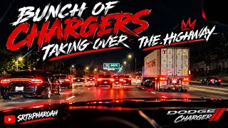 WE TOOK OVER THE INTERSTATE IN CHARGERS! 😈🔥