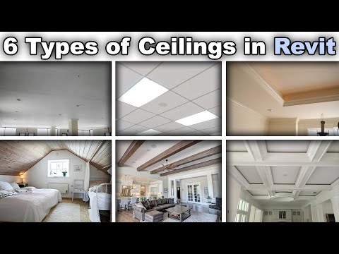 6 Types of Ceilings Modeled in Revit Tutorial (Ceiling in Revit)