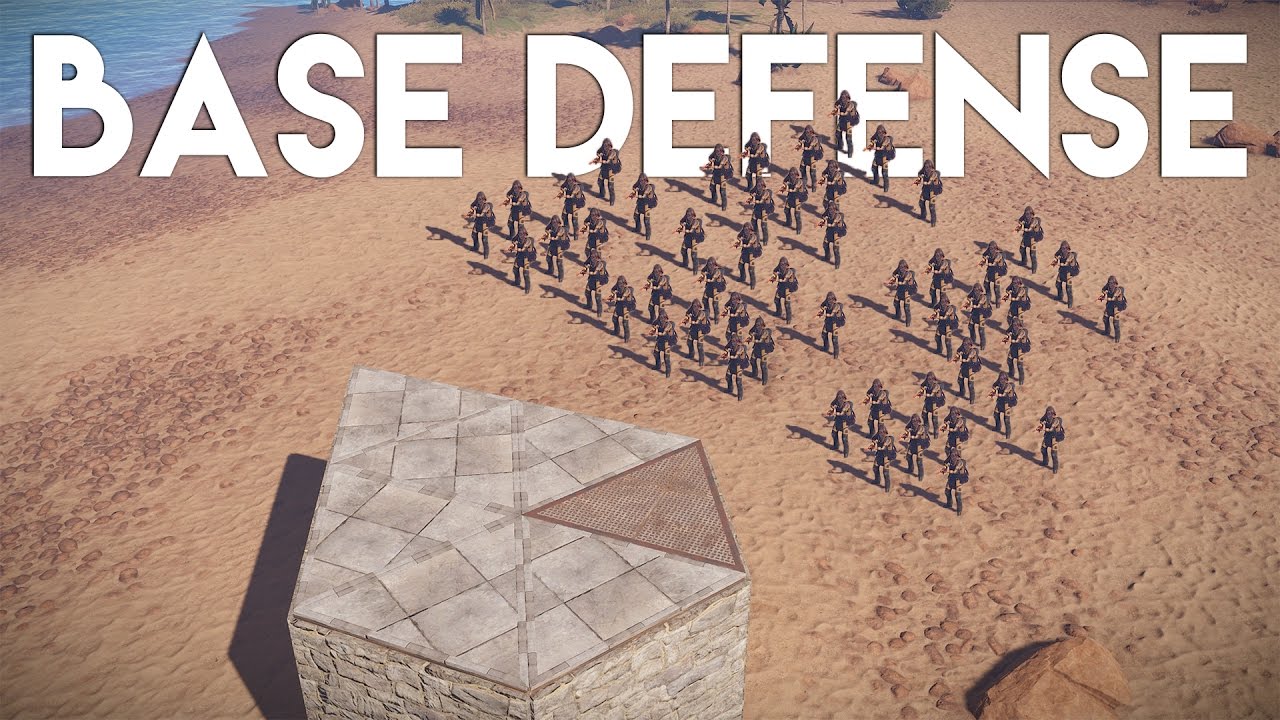 BASE DEFENSE AGAINST A MASSIVE CLAN! - Rust - YouTube