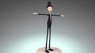 Magician Character Turn Around Animation