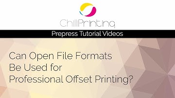 Tutorial: Can Open File Formats Be Used for Professional Offset Printing?