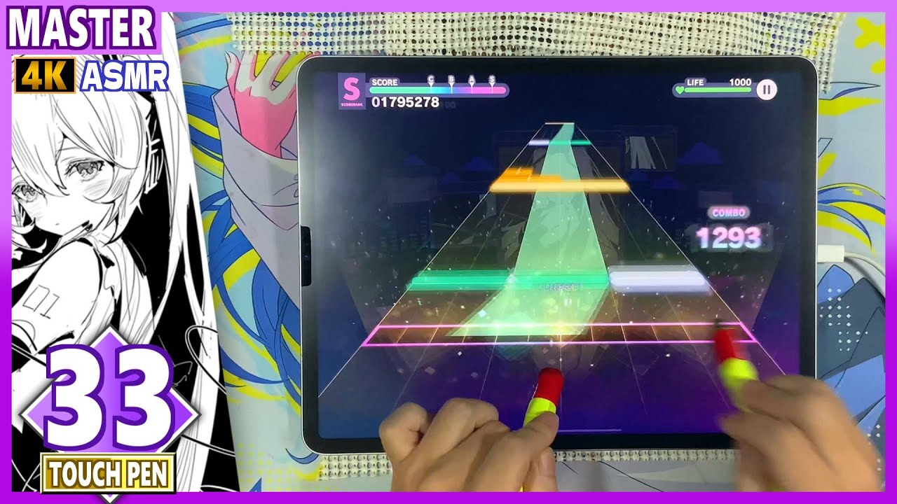4K】SAN値直葬 «TOUCH PEN Lv33» ALL PERFECT!!【MASTER】【ASMR