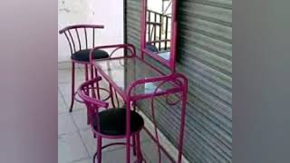 meza na viti vya chuma 0622920010