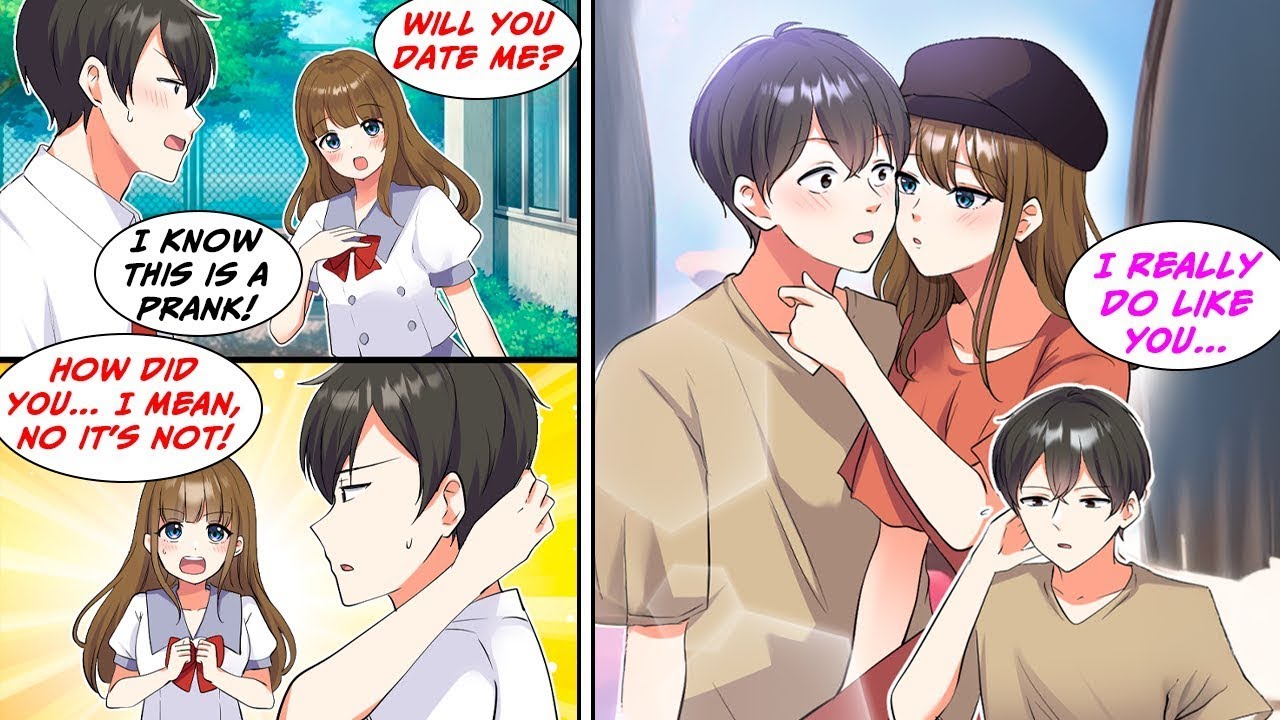 [Manga Dub] I knew it was just a prank that she asked me out to date for a week, but she... [RomCom]