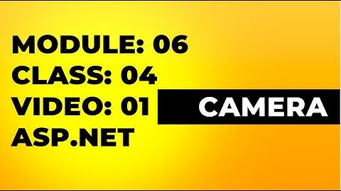 Module-06 Class-04 Video-01 ASP.NET