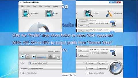 Convert AVI to Windows Media Player supported format on Windows 8/7/Vista/XP