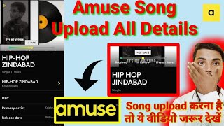 😳Amuse Song Upload All Details|Free Song Distribution| How To upload song All Audio platform screenshot 4