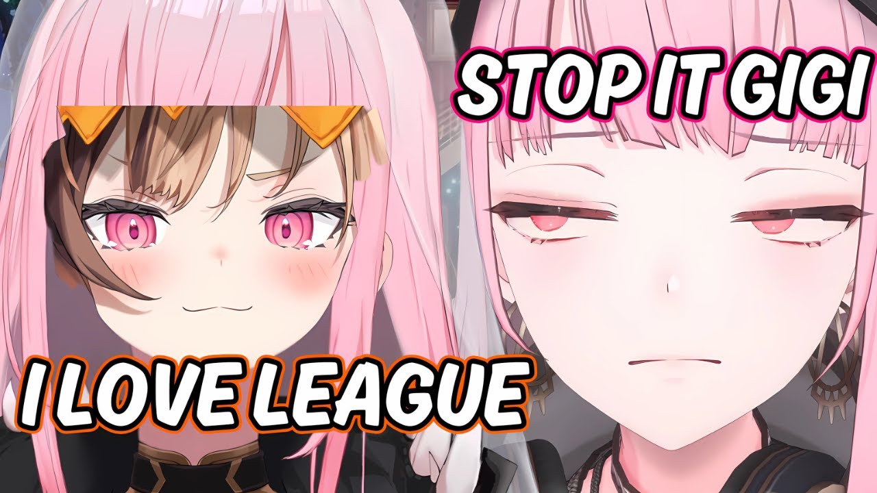 Gigi Impersonate Calli and says "I LOVE LEAGUE OF LEGENDS"
