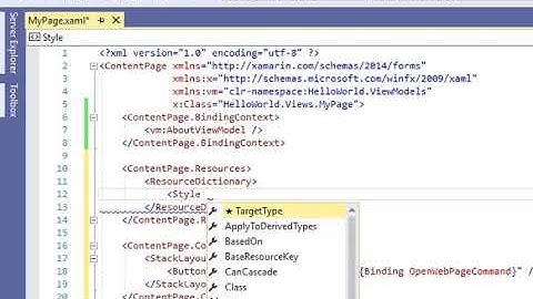 IntelliCode predictive IntelliSense for Xamarin.Forms XAML