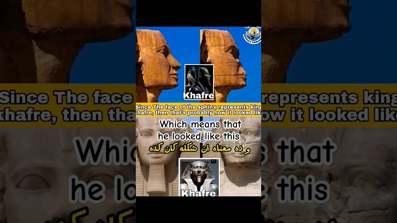 What the sphinx looked like. ancient Egyptians were black. 