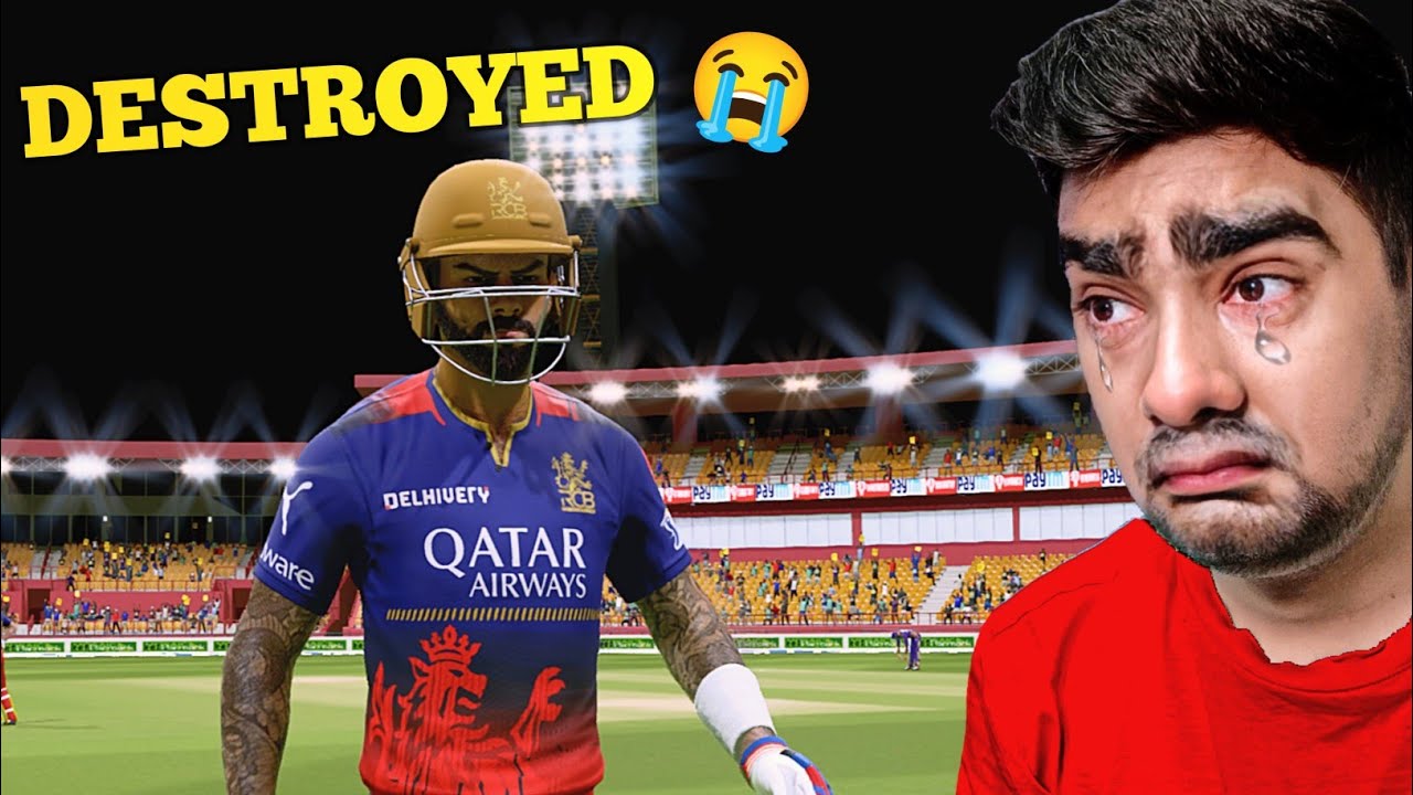 KKR DESTROYED RCB 😭 IPL 2025 Cricket 24 RCB Vs KKR - YouTube