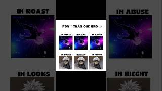 Famous Pov ~ That one bro 💀 [ Gojo edit ] #relatable #underrated #relatableaf #jujutsukaisen #gojo #goviral Profile