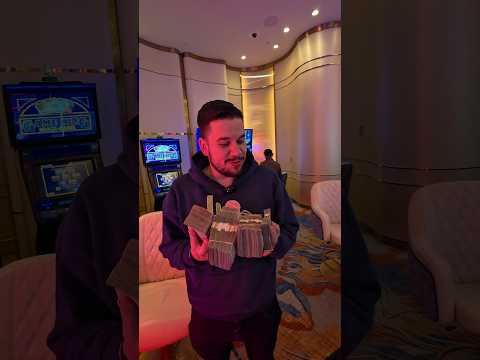 He Won the BIGGEST JACKPOT of His LIFE While I Was Sleeping!! #slots #vegas #casino