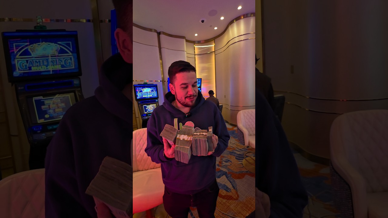 He Won the BIGGEST JACKPOT of His LIFE While I Was Sleeping!! #slots #vegas #casino