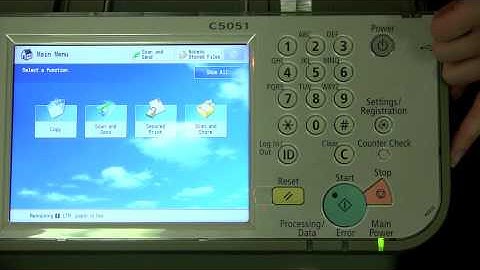 How to Check Meter Reading on Canon Image Runner Copier