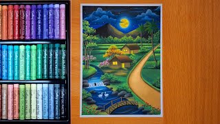 Menggambar gunung legend versi malam