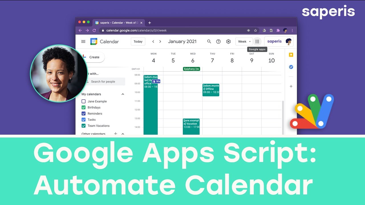 A Google Apps Script Calendar Example YouTube