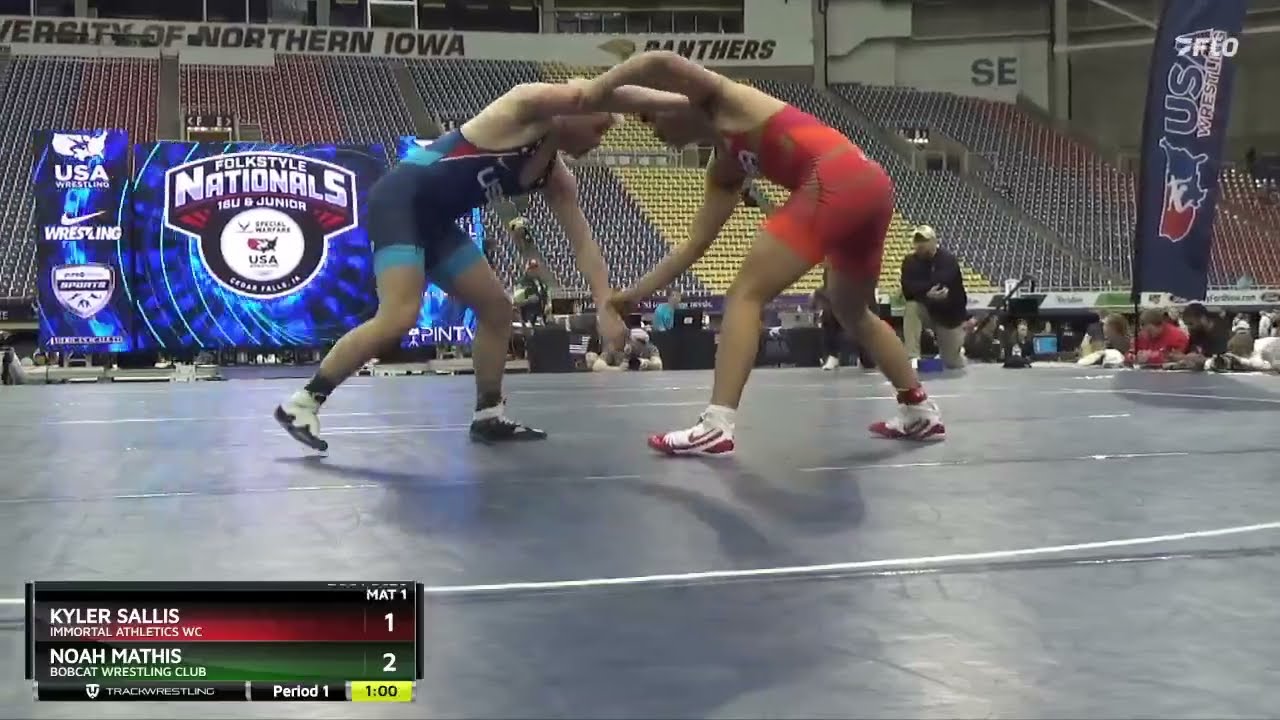 Национальные соревнования по фолк-стилю среди юношей до 16 лет 2024 года: Кайлер Саллис против Но...