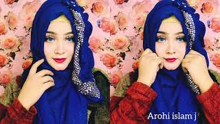 New style Winter party hijab tutorial for beginners || arohi islam j screenshot 5