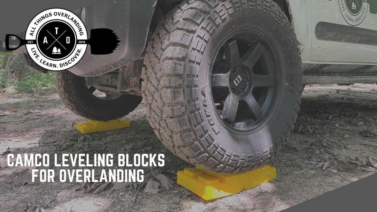 Camco Leveling Blocks for Overlanding (Roof Top Tent Leveling, Traction