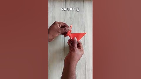 RABBIT ORIGAMI| TUTORIAL| HOW TO MAKE PAPER RABBIT CRAFT| STEP BY STEP FOLDING| ARTWORK