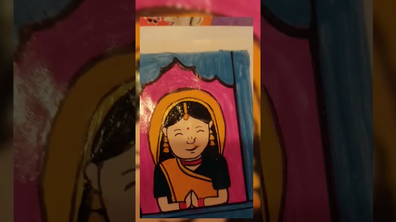 uttrakhand aipan art collage #art