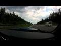 Two Ford Mustang Shelby GT 500 on the German Autobahn having fun, average speed 200 km/h / 125 mph