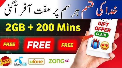 Jazz  Internet offer 2025| Zong,Telenor & Ufone Internet Code | All Network  data Offer