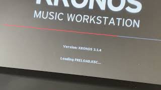 Complete Boot Up Time - Korg Kronos 2 88-key Synthesizer Workstation Version: Kronos 3.1.4