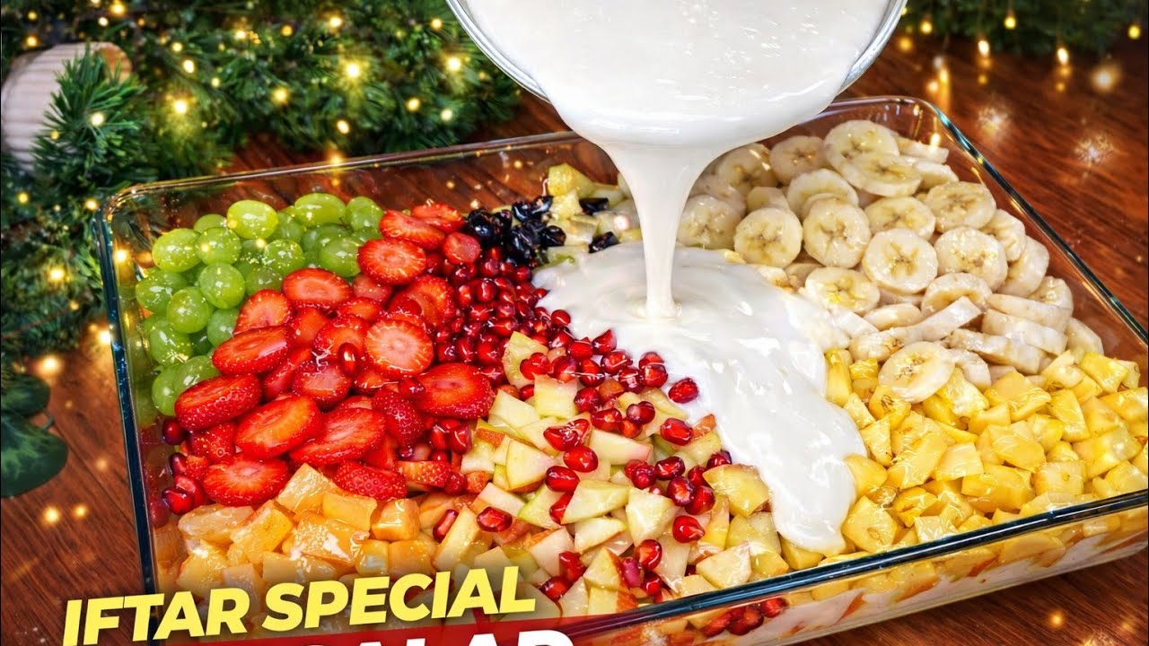 Iftar Special Creamy Fruit Salad | Easy & Delicious Ramadan Recipe By Najma zaykedar Pakwan 
