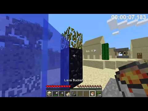 How to make a Nether Portal in Minecraft (fastest method)