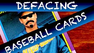 Defacing Baseball Cards - Card ASMR