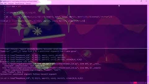 Live Coding with FoxDot and SuperCollider -Poppin 8-bit
