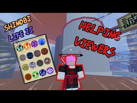 Helping Viewers With Jins/Items | Private Servers | Shinobi Life 2