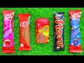 Satisfying video Asmr lollipops candy unboxing video Asmr opening video and chocolate gummy candy