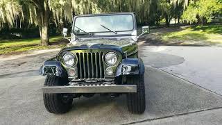 1979 Jeep CJ-7 GOLDEN EAGLE walk around engine start ,for sale now on Ebay