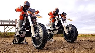 RC ADVENTURES - DUAL 1/4 scale ARX540 Motocross Bikes - First Run at the Track