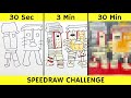 Drawing EXTINCT GRAMA AND MADUNGDUNG in 30 sec, 3 min, and 30 min | Steal a Brainrot | Fendraw
