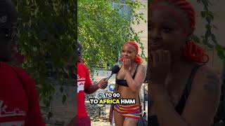 No Way She said This About Africa😭💔 #viralshort #interview #foryou #africa