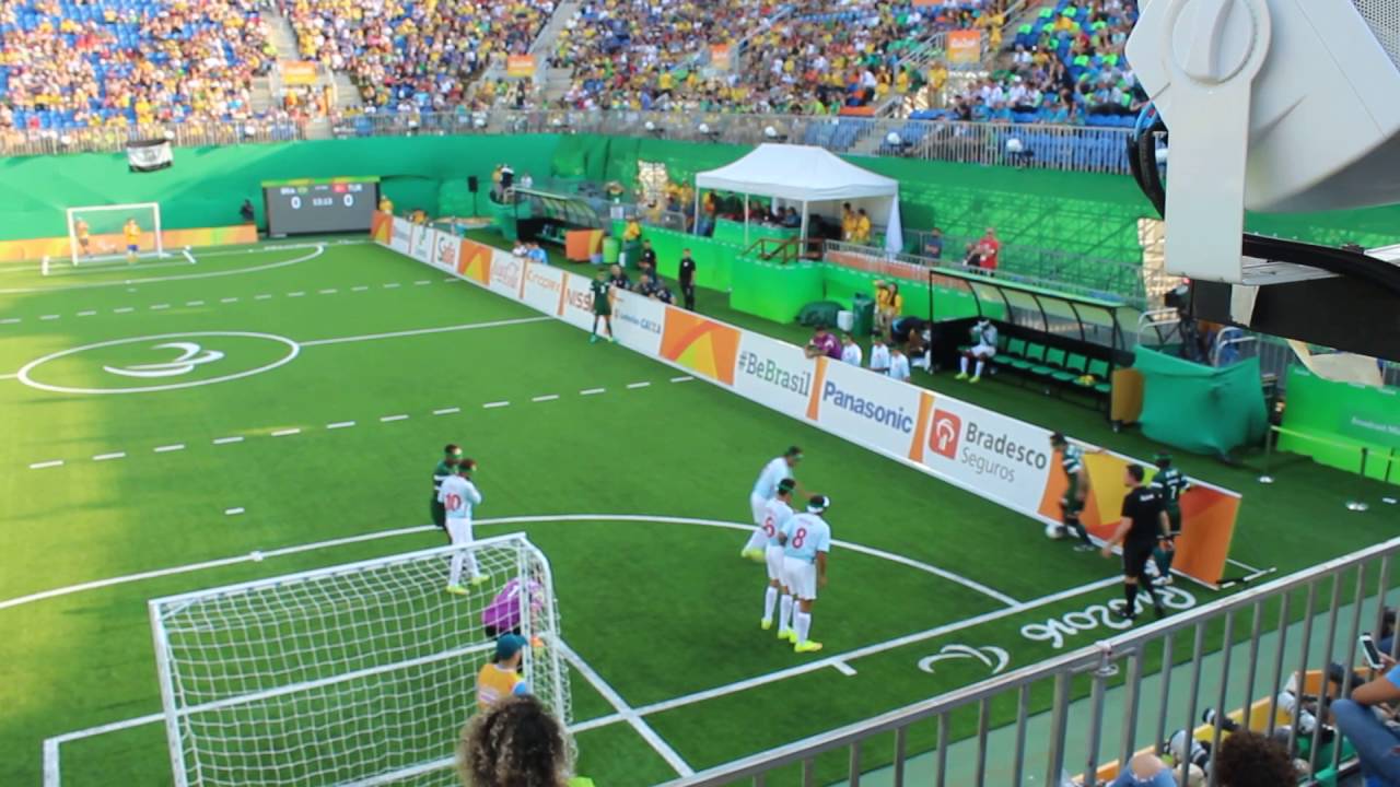 Primeiro gol do Brasil | Futebol de 5 | Paralimpíadas Rio ...
