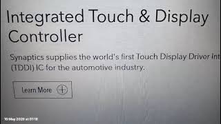 Synaptics -- Automotive Wide Viewing Angle Displays
