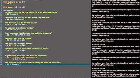 Clojure Koans: Functions