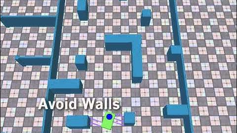 Behavior based robot design software progress - rectangle bot.