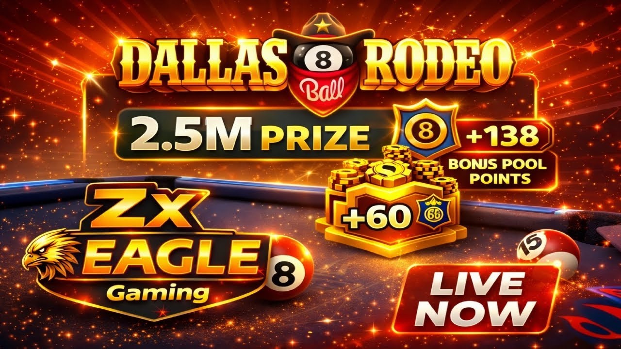 Dallas Rodeo Pool ๐ฅ๐ฎ Dallas Rodeo 8 Ball Pool Live Stream | High Risk 2.5M Prize Match ...