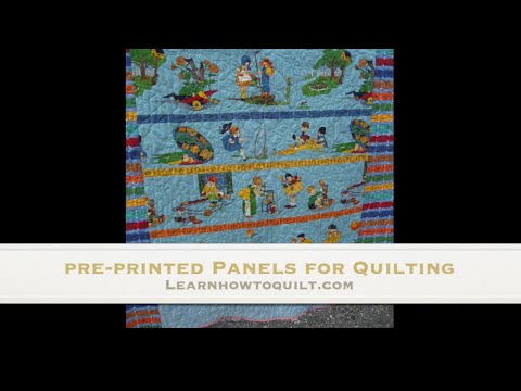 Sewing Pre-Printed Panels 