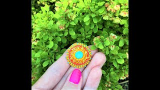 Quarantine Bead Embroidery Project with Picot Edge !