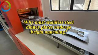 Why must stainless steel dinner plates undergo bright annealing?#heattreatment #annealing